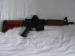 Cyma M4 airsoft gun red/black