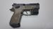 Pistolet CZ P-07 FDE + latarka + kabura