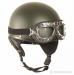 Helma Mil-Tec Moto Retro - olivová